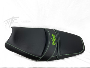 ZX14 !!EXCHANGE!! REUPHOLSTERED OEM SEAT BLACK/GREEN 06-11 KAWASAKI NINJA ZX-14