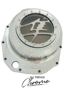 HAYABUSA ATC CHROME SEE THROUGH CLUTCH COVER LED LIGHTS 08-20 SUZUKI HAYABUSA