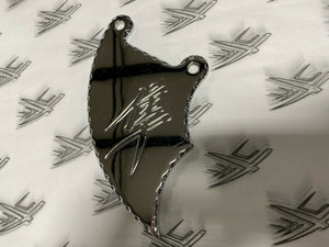 HAYABUSA CHROME KANJI RIGHT FRONT CALIPER COVER 99-07 SUZUKI HAYABUSA *DISPLAY