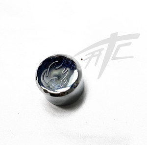 SLINGSHOT FLAME ENGRAVED CHROME FUEL PRESSURE CAP 15-16 SLINGSHOT