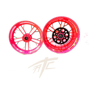 YOU様 NINJA 300 FAT TIRE CANDY RED CONTRAST CUT KILO WHEELS 12-20