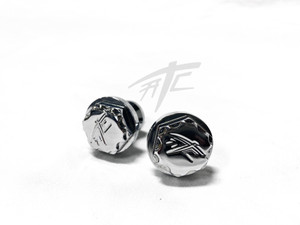 HAYABUSA CHROME ATC ENGRAVED DIAMOND CUT GRAB BAR BOLTS 99-2020 SUZUKI HAYABUSA