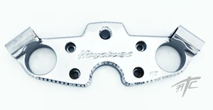 CHROME ENGRAVED LOWERING TRIPLE TREE HANDLE BARS 2022-2024 GEN 3 SUZUKI HAYABUSA