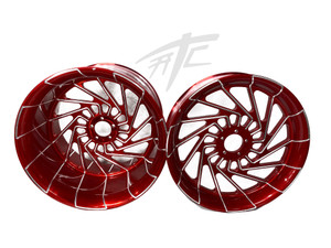 HAYABUSA 240 FAT TIRE WILDER RED CONTRAST MAYHEM WHEELS  08-12 SUZUKI HAYABUSA