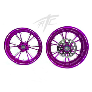 HAYABUSA STOCK SIZE PURPLE CONTRAST VANDETTA WHEELS 22-24 SUZUKI HAYABUSA ABS