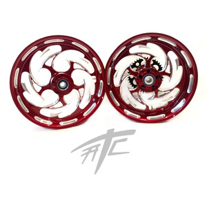 HAYABUSA STOCK SIZE ILLUSION CHERRY SHREDDER WHEELS 22-24 SUZUKI HAYABUSA ABS