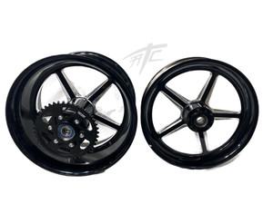 STOCK SIZE BLACK CONTRAST CUT ALL STAR WHEELS 12-20 KAWASAKI NINJA ZX-14R