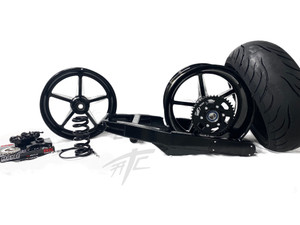 240 STEALTH FAT TIRE KIT BLACK CONTRAST ALLSTAR WHEELS 2007 CBR1000RR