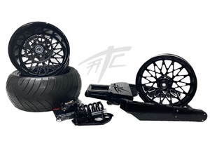 GSXR 360 OSD FAT TIRE KIT BLACK CONTRAST BANDIT WHEELS 09-20 SUZUKI GSXR 1000