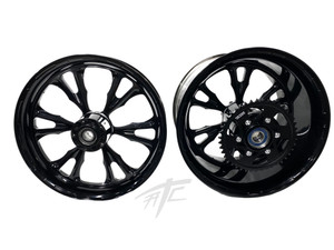 GSXR 300 FAT TIRE SOLID BLACK VANDETTA WHEELS 08-20 SUZUKI GSXR 600 750