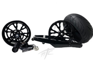CBR  240 STEALTH FAT TIRE KIT SOLID BLACK VANDETTA WHEELS 2007 CBR1000RR