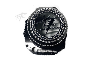 HAYABUSA ATC BLACK CONTRAST SEE THROUGH CLUTCH COVER LEDS 08-20 SUZUKI HAYABUSA