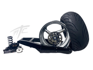 HAYABUSA 240 STEALTH FAT TIRE KIT CHROME REPLICA WHEEL 2008-2012 SUZUKI HAYABUSA