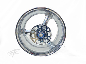 HAYABUSA 240 FAT TIRE CHROME REPLICA WHEEL PACKAGE 1999-2007 SUZUKI HAYABUSA