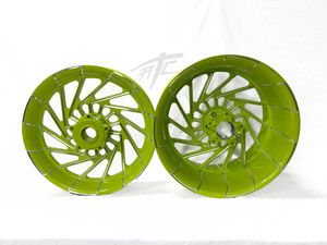HAYABUSA 360 FAT TIRE NEON CONTRAST CUT MAYHEM WHEELS 99-07 SUZUKI HAYABUSA
