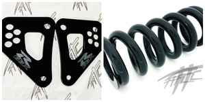 BLACK BILLET LOWERING LINKS & BLACK HEAVY DUTY SPRING 09-16 SUZUKI GSXR1000
