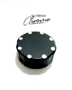 BLACK CONTRAST DIAMOND CUT FRONT CLUTCH RESERVOIR CAP FOR 98-04 HONDA VTR1000