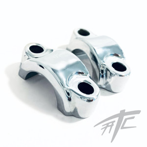 HAYABUSA CHROME OEM HANDLE BAR CLAMPS 2012 SUZUKI HAYABUSA