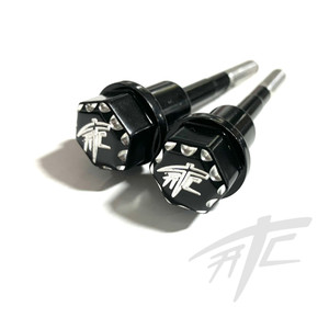 HAYABUSA BLACK CONTRAST DIAMOND CUT ATC SEAT BOLTS 1999 SUZUKI HAYABUSA