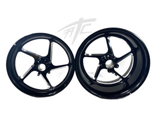 HAYABUSA 240 FAT TIRE BLACK CONTRAST CUT JEDI WHEELS 06-11 KAWASAKI NINJA ZX-14
