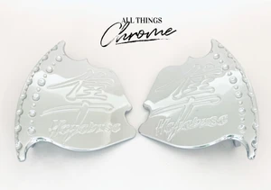 HAYABUSA CHROME FRONT LEFT & RIGHT BRAKE CALIPER COVER 2009 SUZUKI HAYABUSA