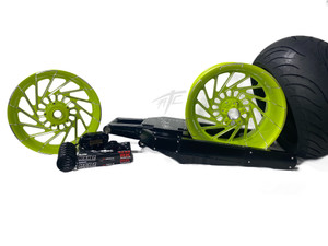 GSXR 360 FAT TIRE KIT NEON MAYHEM WHEELS STEALTH ARM 2009-2016 SUZUKI GSXR 1000