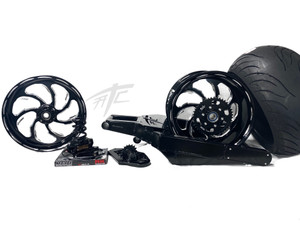 300 OSD FAT TIRE KIT BLACK CONTRAST SAMURAI WHEELS 08-20 SUZUKI GSXR 600 750