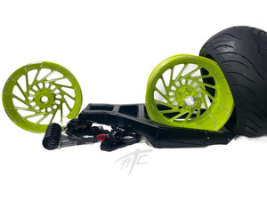 GSXR 360 OSD FAT TIRE KIT NEON CONTRAST MAYHEM WHEELS 01-05 SUZUKI GSXR 600 750