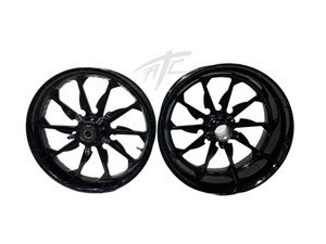 360 FAT TIRE SOLID BLACK TORNADO WHEELS 06-07 SUZUKI GSXR 600 750