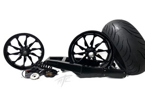 240 STEALTH FATTIRE KIT SOLID BLACK TORNADO WHEEL 12-20 KAWASAKI NINJA ZX-14R