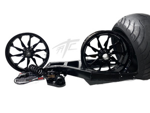 330 OSD FAT TIRE KIT SOLID BLACK TORNADO WHEELS 2009-2014 YAMAHA YZF R1