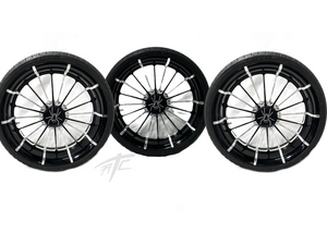 SPYDER 18" BLACK CONTRAST CUT INFIDEL WHEELS(3) 2009 CAN-AM SPYDER ROADSTER