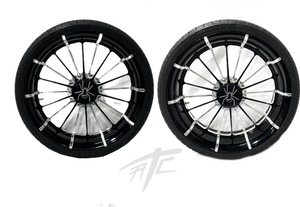 SPYDER 18" BLACK CONT INFIDEL WHEELS(2) 2015-2020 CAN-AM SPYDER F3-S