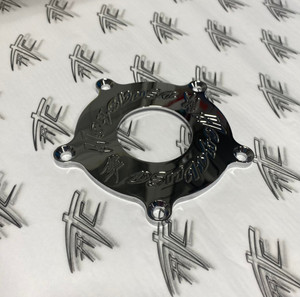 HAYABUSA CHROME SMOOTH ROTOR BLOCK OFF BEAUTY RING 08-12 SUZUKI HAYABUSA