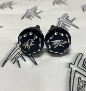 BLACK DIAMOND CUT ENGRAVED LOWER SIDE FAIRING BODY BOLTS 99-22 SUZUKI HAYABUSA