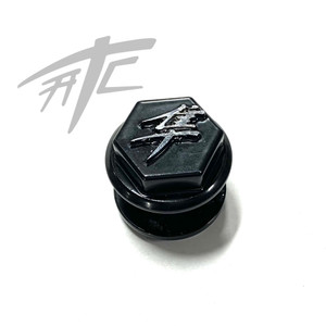 HAYABUSA BLACK CONTRAST 3D KANJI EXHAUST PLUG 1999-2007 SUZUKI HAYABUSA