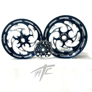 GSXR STOCK SIZE MISTY MIDNIGHT SHREDDER WHEELS 2009-2020 SUZUKI GSXR 1000