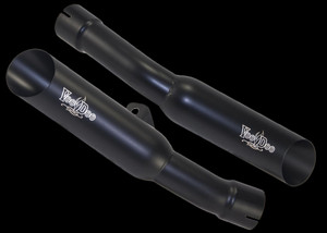 Kawasaki Voodoo Black Dual SlipOn Shorty Exhaust 2008-2011 Kawasaki ZX-14