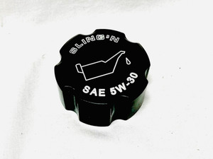 BLACK CONTRAST CUT "SLING'N" BILLET OIL FILL CAP COVER 15-16 POLARIS SLINGSHOT