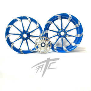 HAYABUSA 360 FAT TIRE SKIERS BLUE TORNADO WHEELS 13-20 SUZUKI HAYABUSA ABS