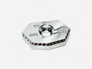 CHROME DIAMOND CUT KANJI ENGRAVED BILLET KEY COVER 08-24 SUZUKI HAYABUSA