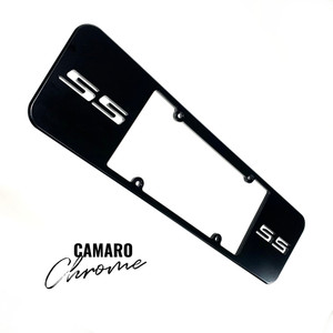 CAMARO BLACK LICENSE PLATE FRAME "SS" (1 PC) 2010-2015 CHEVROLET CAMARO CAMARO BLACK LICENSE PLATE FRAME "SS" (1 PC) 2010-2015 CHEVROLET CAMARO