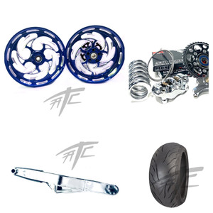 240 FAT TIRE KIT ILLUSION ROYAL SHREDDER CHROME 08-20 SUZUKI GSXR 600 750