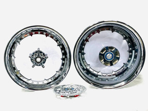 330 FAT TIRE CHROME "EVERCLEAR" WHEELS 2004-2008 YAMAHA YZF R1