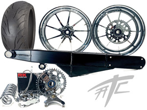 ファットバイク 240 FAT TIRE KIT CHROME KILO WHEELS BLACK STEALTH ARM 12-22