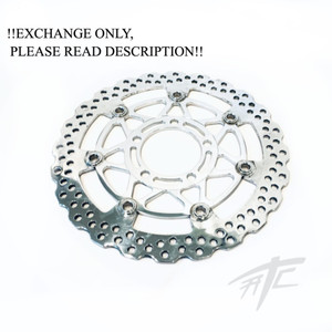 ZX-14R !EXCHANGE!! CHROME OEM FRONT BRAKE ROTOR DISC 12-20 KAWASAKI NINJA ZX-14R