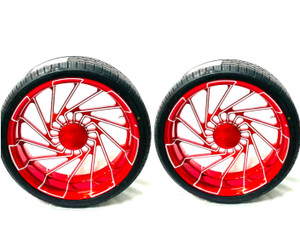 SPYDER 20" WILDER RED CONTRAST CUT MAYHEM WHEELS(2) 09-12 CAN-AM SPYDER ROADSTER