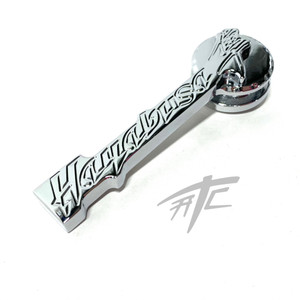 HAYABUSA CHROME DIAMOND CUT RIGHT SIDE EXHAUST PLUG 13-20 SUZUKI HAYABUSA ABS