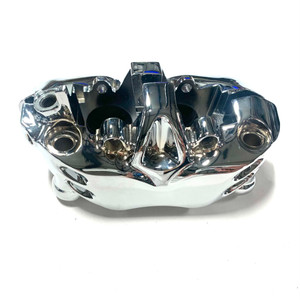 *EXCHANGE* CHROME OEM FRONT LEFT BRAKE CALIPER NO GUTS 2006-2017 KAWASAKI ZX-14