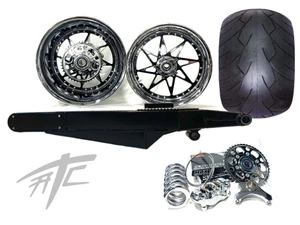 330 FATTIRE KIT CHROME/BLACK SWITCHBACK BLACK STEALTH 01-05 SUZUKI GSXR 600 750